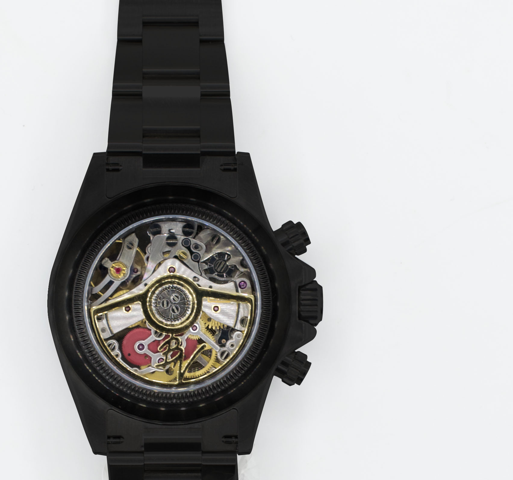 Rolex Skeleton Limited Edition Black Venom Dlc Pvd Black Venom
