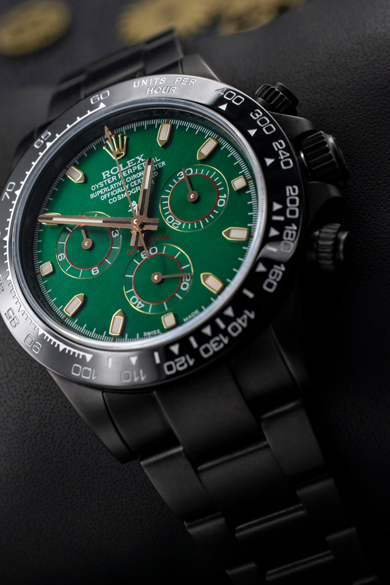 Rolex 116520 Black Venom Green Gold Limited edition Black Venom Luxury Rebel