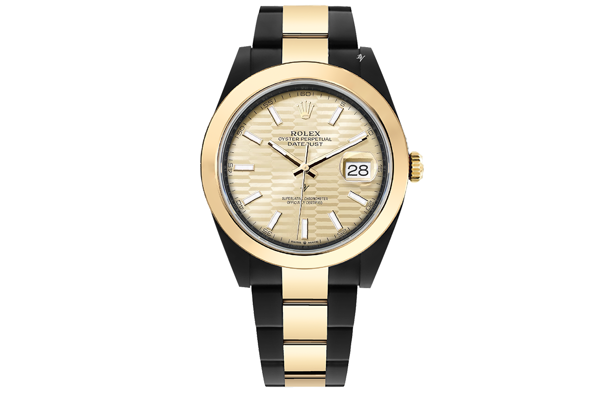 Rolex oyster perpetual datejust gold black face store