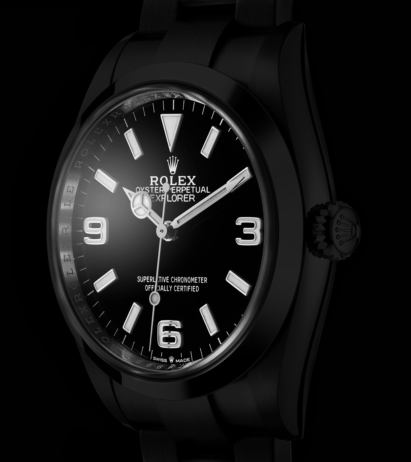Rolex explorer black best sale venom