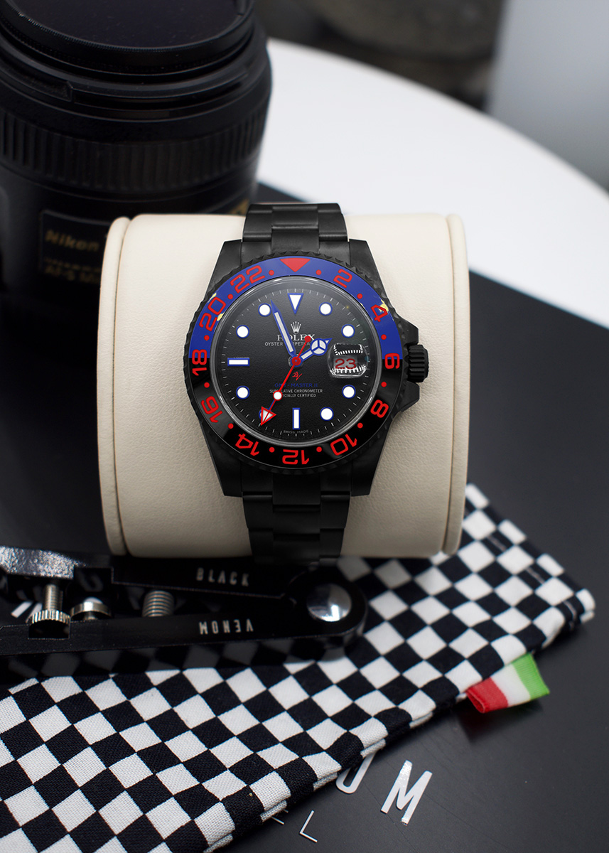 Rolex blu rosso hot sale