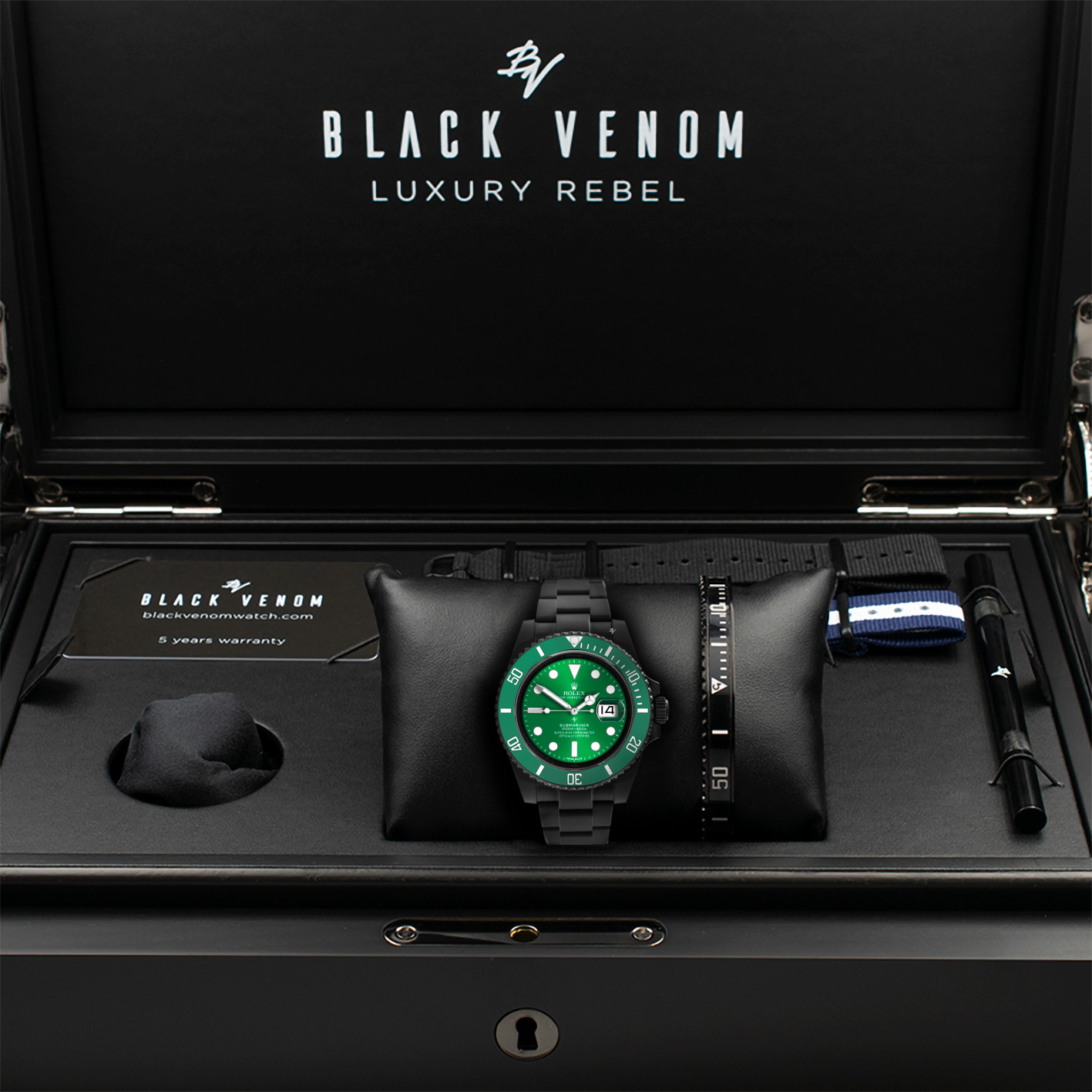 Rolex 116610 Black Venom Hulk Limited Edition Black Venom