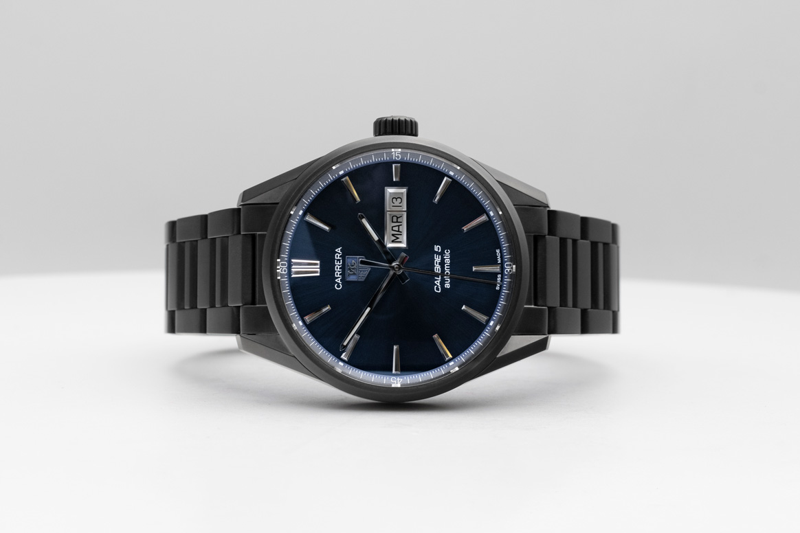 Tag heuer carrera calibre 5 black dial cheap