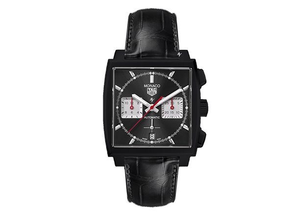 Tag heuer monaco chronograph black dial hotsell