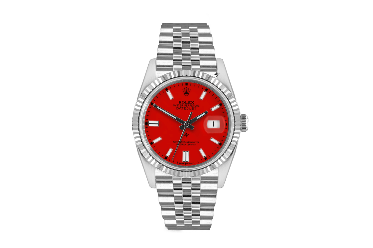 Red face rolex with diamonds new arrivals