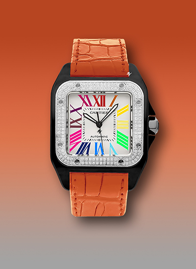 Cartier Santos 100 RAINBOW