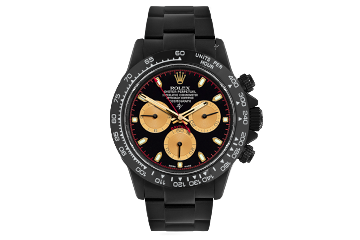 rolex daytona black and gold