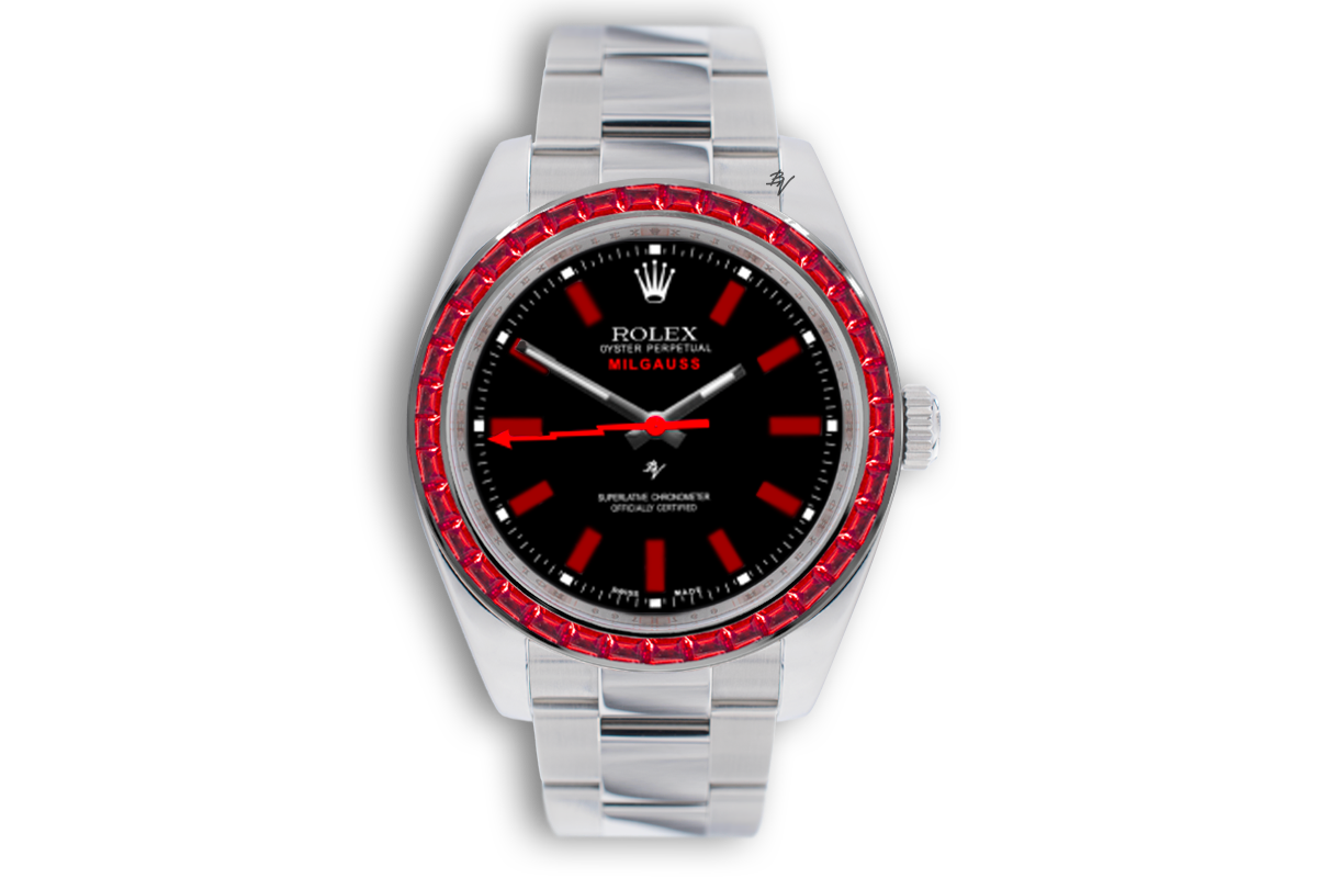 rolex milgauss red