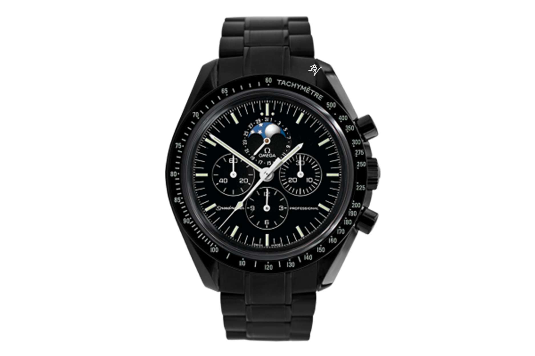 omega speedmaster moonwatch black black