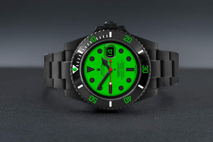 Rolex Green dial Limited Edition Black Venom Luxury Rebel