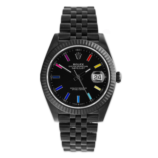 Rolex Datejust II Rainbow - Limited Edition /35 Black Venom Dlc - Pvd