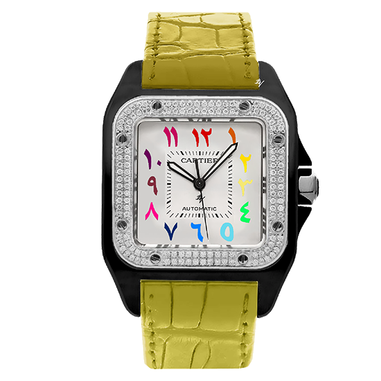 Cartier Santos 100 Anniversary RAINBOW LIMITED EDITION / 5 BLACK VENOM CUSTOM DLC - PVD