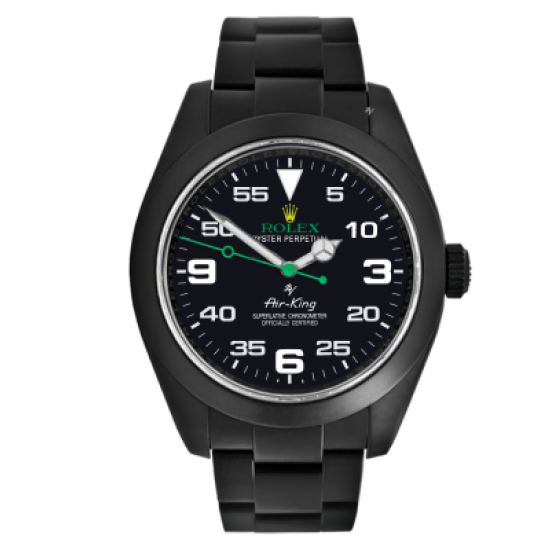 Rolex Air-King Limited Edition /35 Black Venom Dlc - Pvd