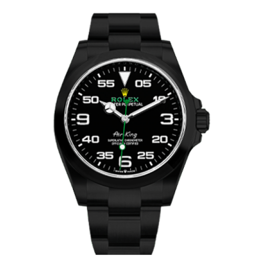 Rolex Air-King Limited Edition /35 Black Venom Dlc - Pvd