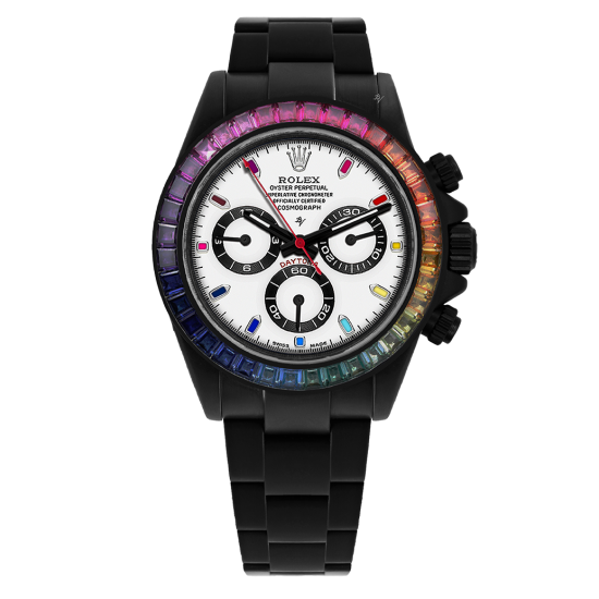 Rolex Cosmograph Daytona  Rainbow Limited Edition / 5 Black Venom Custom DLC - PVD