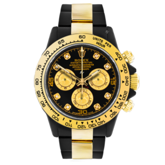 Rolex Cosmograph Daytona Black Diamond - Limited edition /35 Black Venom Dlc - Pvd