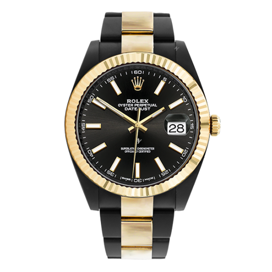 Rolex Datejust II Steel Gold - Limited Edition /35 Black Venom Dlc - Pvd