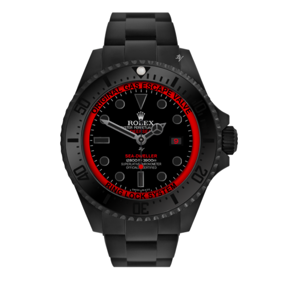 Rolex Deepsea  Red Taste - Limited Edition /10 Black Venom Dlc - Pvd