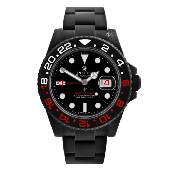 Gmt master 2 rosso outlet nero