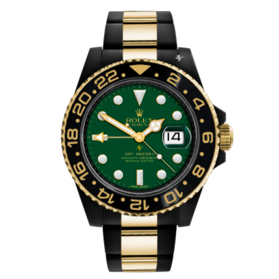 Rolex GMT-Master II  Steel-Gold - Limited edition /35 Black Venom Dlc - Pvd