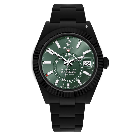 Rolex Sky-Dweller Green - Limited Edition /35 Black Venom Dlc - Pvd