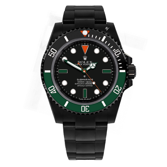 Rolex Submariner Roland Garros MK2 Limited Edition / 5 Black Venom Custom DLC - PVD