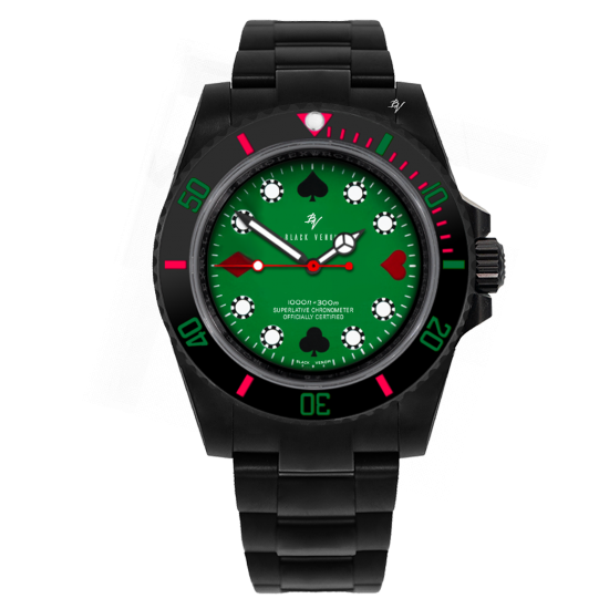 Rolex Submariner Poker -  Limited Edition / 5 Black Venom Custom DLC - PVD