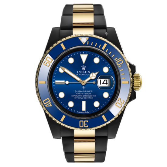 Submariner black hotsell and gold