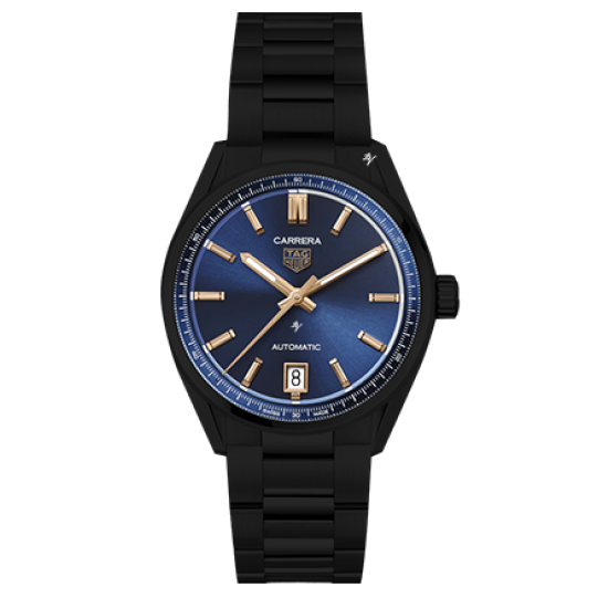 Tag heuer carrera calibre 5 black dial store