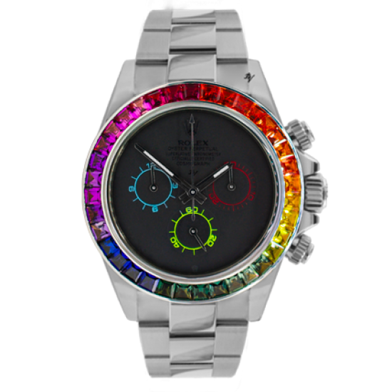 Rolex Cosmograph Daytona Black Rainbow  - Limited Edition /5 - Black Venom Custom 