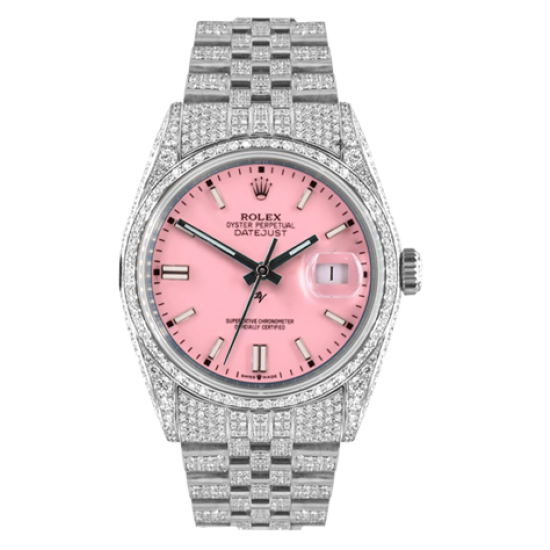 Rolex Datejust Limited Edition / 5 - Pink Dial Full Diamonds