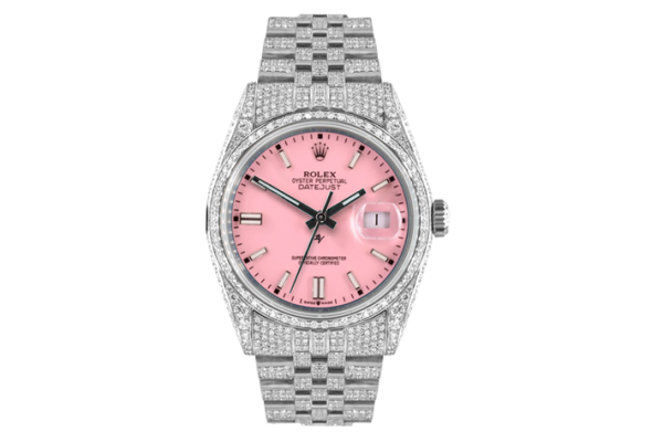 Limited Edition / 5 - Pink Dial Full Diamonds