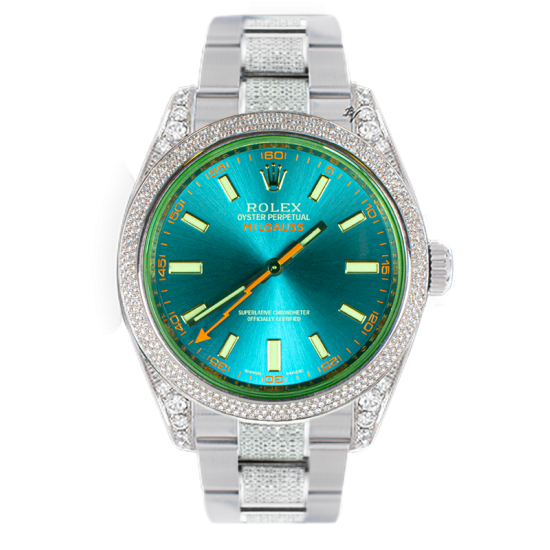 Rolex Milgauss Milgauss Diamonds GV Z-Blue - Limited edition /5 - Black Venom custom