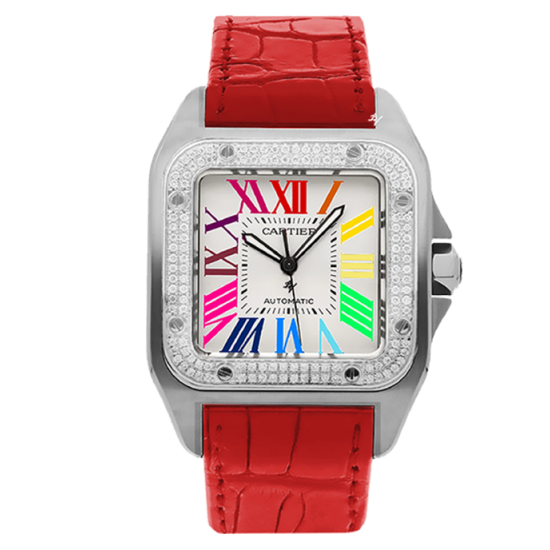 Cartier Santos 100 Anniversary RAINBOW LIMITED EDITION / 5 BLACK VENOM CUSTOM