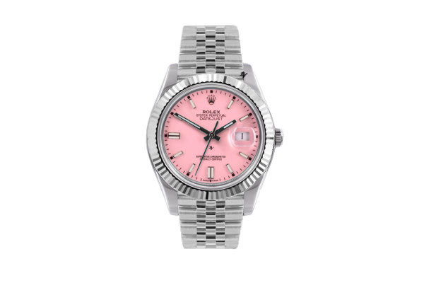Rolex Datejust 36mm With Custom pink dial