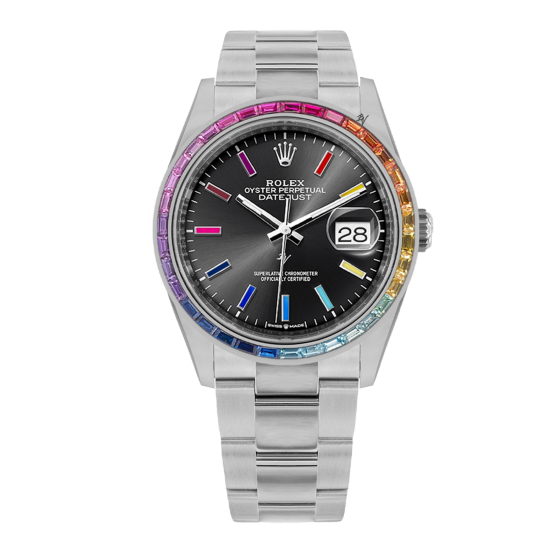 Rolex Datejust RAINBOW STEEL - LIMITED EDITION - BLACK VENOM CUSTOM