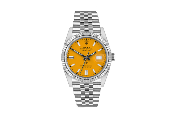 Rolex Datejust 36mm With Custom Yellow dial