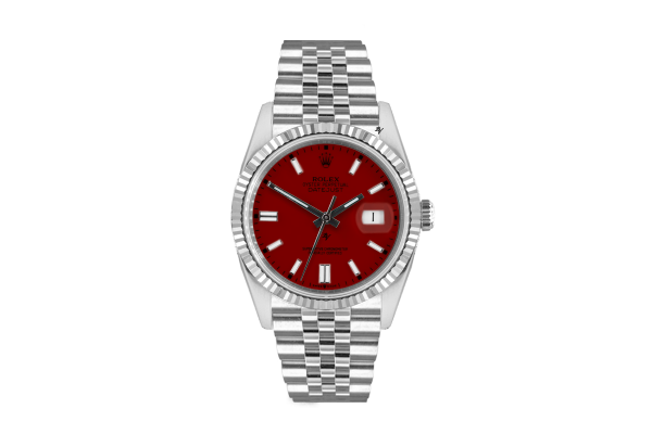 Rolex Datejust 36mm With Custom Bordeaux  dial