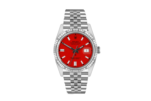 Rolex Datejust 36mm With Custom red  dial