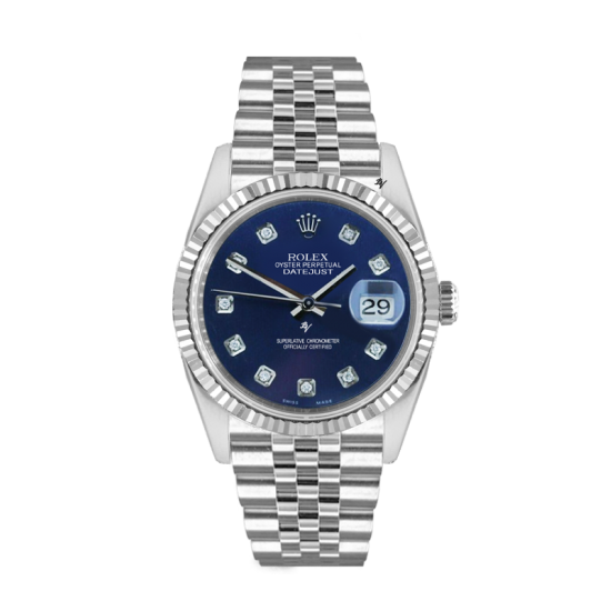 Rolex Datejust Rolex Datejust 36mm With Custom blu diamonds dial