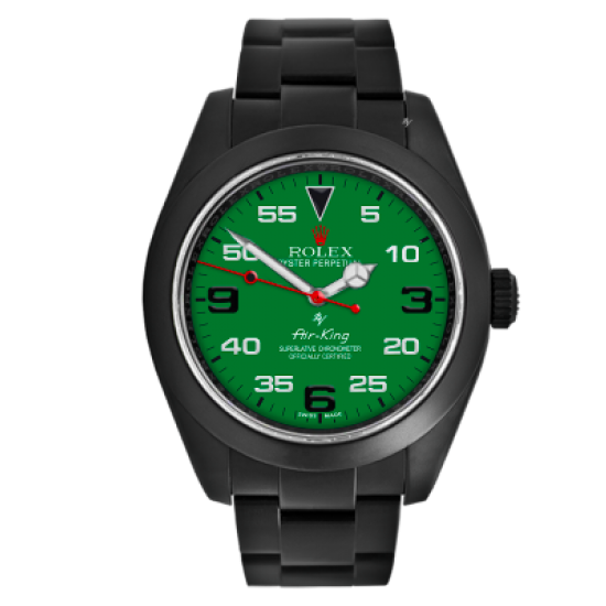 rolex air king green dial