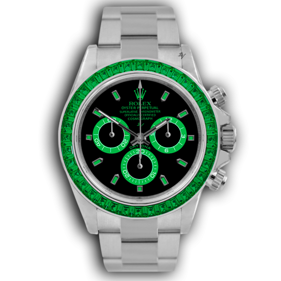 rolex daytona emerald