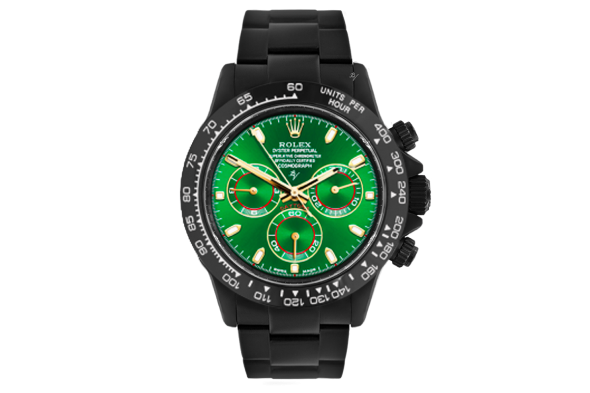 Rolex 116520 Black Venom - Green \u0026 Gold 