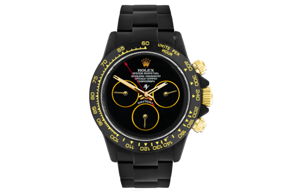 rolex black gold watch
