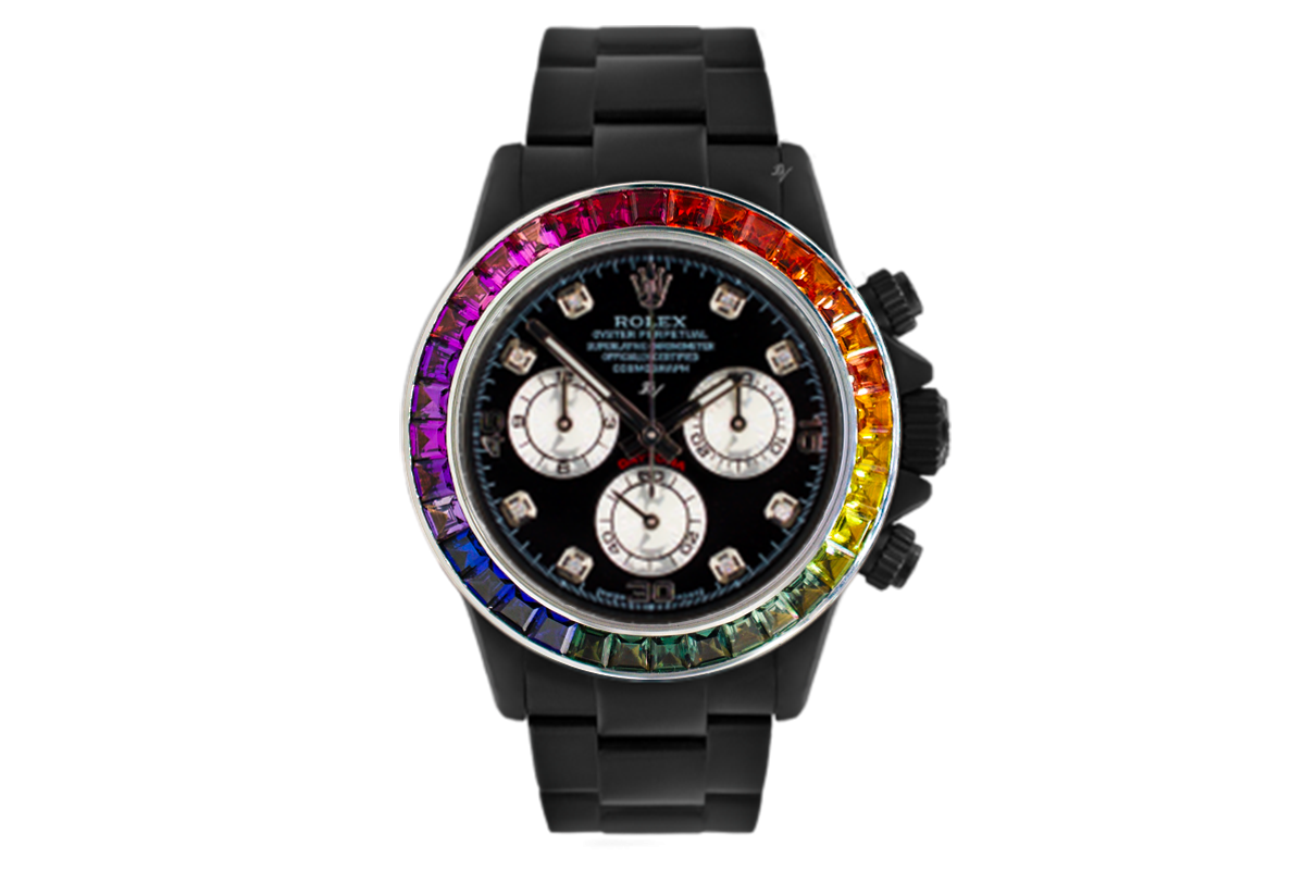 rolex rainbow black