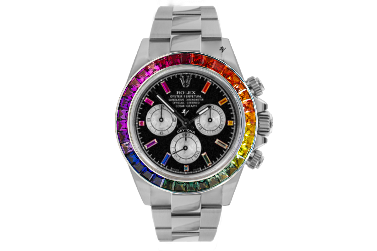 rolex rainbow black