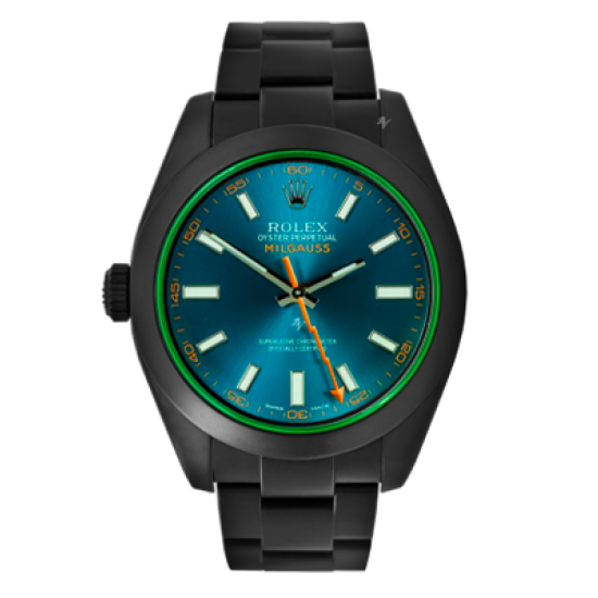 Rolex Milgauss Right-handed /35 Black Venom Dlc - Pvd