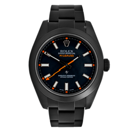 Rolex Milgauss Black Dial - Limited Edition /35 Black Venom Dlc - Pvd *