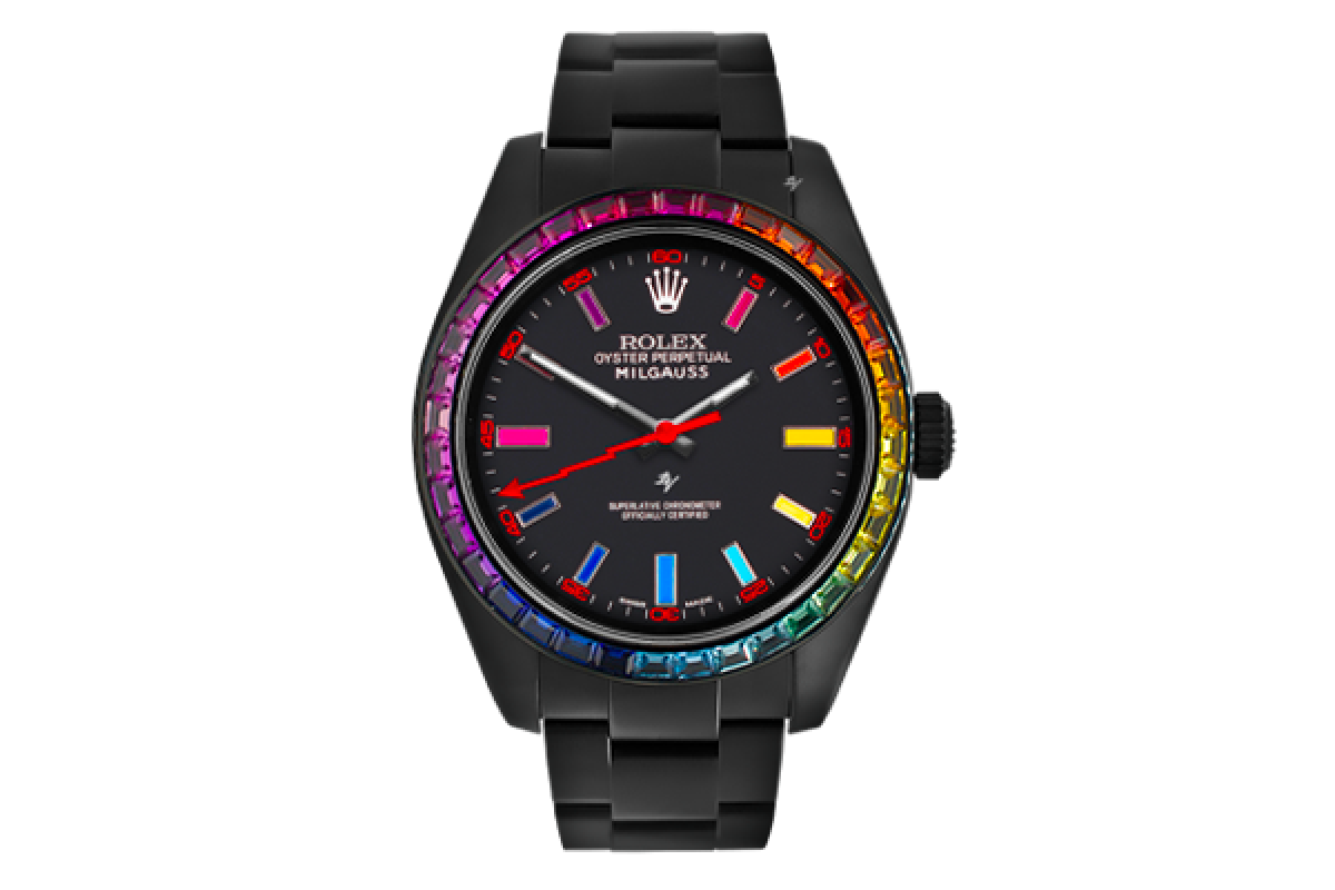 rolex milgauss dlc