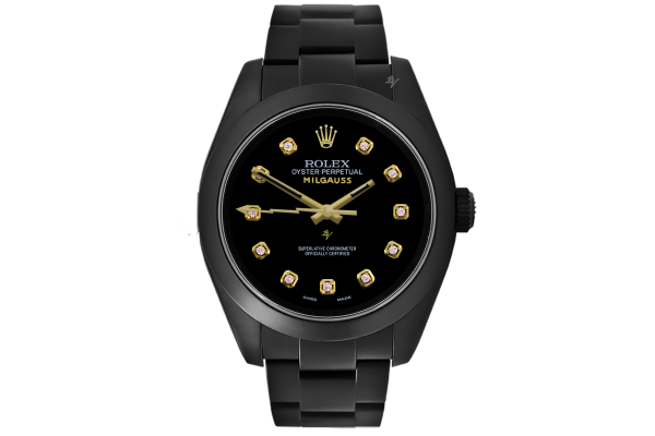 rolex oyster perpetual milgauss titan black
